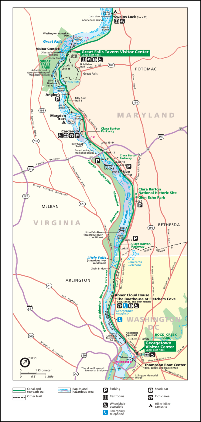NPS Potomac River Gorge Map 999px