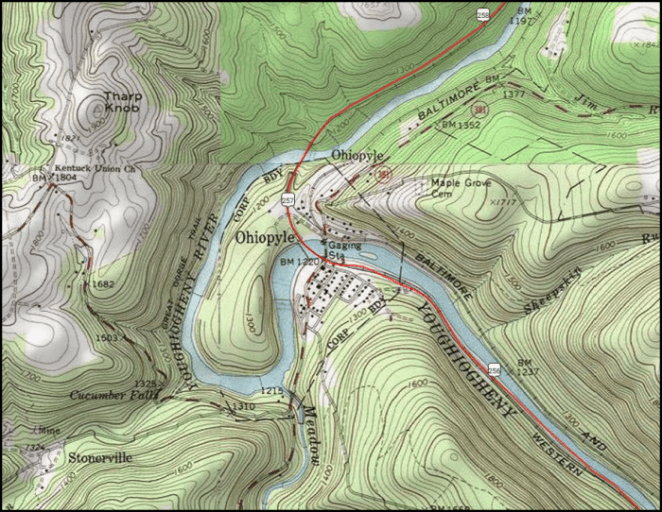 Ohiopyle Topo Detail 700px